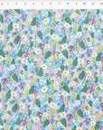 Wildwood - Wildflowers in Periwinkle | Cotton Lawn