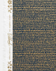 Wildwood - Hatchmarks in Navy Metallic | Cotton Lawn