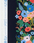 Wildwood - Garden Party Vines in Blue | Rayon