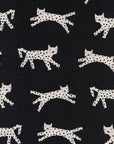 Snow Leopard Fabric, Cotton Steel Fabric, Black & White, RJR Fabric, Unbleached Cotton, Animal Fabric, By the Yard, White Cat Fabric, Kitty