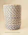 Blue Gingham Bias Tape