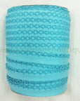 Crochet Edge Bias Tape, Blue Bias Tape, Picot Bias Tape, Double Fold Bias Tape, Quilt Binding, TURQUOISE Bias Tape, By the Yard, Lace Trim