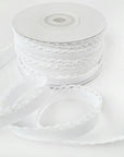 Crochet Bias Tape, Double Fold Bias Tape, Crochet Edge Bias Tape, Quilt Binding, Lace Bias Tape, Trim, WHITE Bias Tape, White Lace Trim, BTY