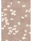 Muddy Work - White Floral in Mushroom | Double Gauze