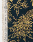 Menagerie - Royal Peacock in Navy Metallic | Canvas