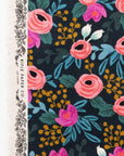 Menagerie - Rosa Floral in Navy | Canvas