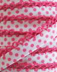 Pink Crochet Edge Bias Tape