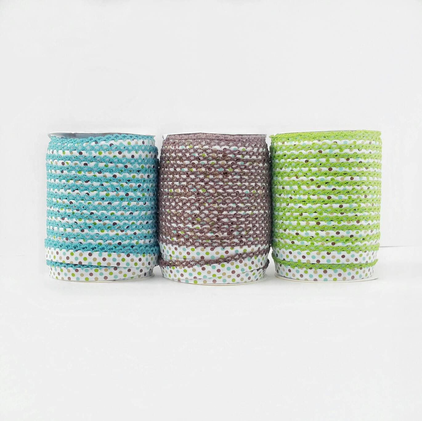 Green Double Fold Bias Tape