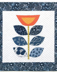 Autumn Blue Rain Dot Fabric