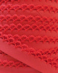 Orange Crochet Edge Bias Tape, BRIGHT FLAME ORANGE  Bias Tape, Picot Bias Tape, Double Fold, Quilt Binding, Picot Edge Ribbon, Orange Lace