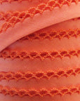 Crochet Bias Tape, SALMON Bias Tape, Picot Bias Tape, Crochet Edge Bias Tape, Double Fold Bias Tape, Quilt Binding, Picot Edge Ribbon