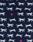Hello - Snow Leopard in Navy | Knit