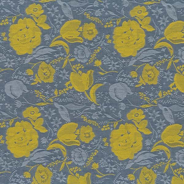 Fuccra: rakuen in Gray & Yellow B | Jacquard Weave