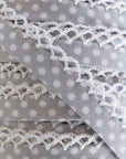 Gray Polka Dot Bias Tape
