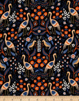 Les Fleurs Tapestry Black