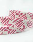 Pink Geometric Bias Tape