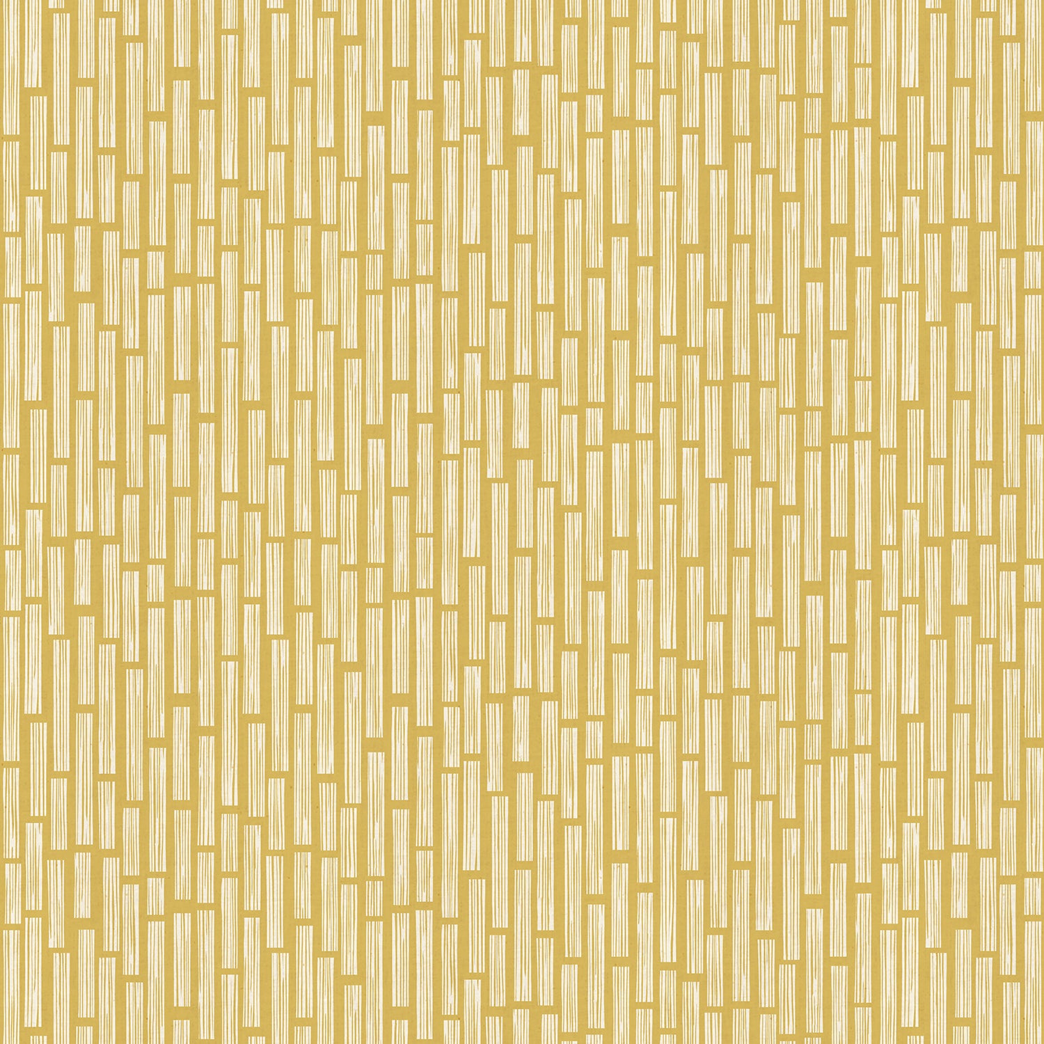 In the Woods - Wood Grain in Yellow | Unbleached Cotton