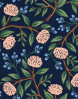Wildwood - Peonies in Navy