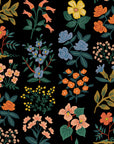 Meadow - Wildflower Field in Black | Canvas