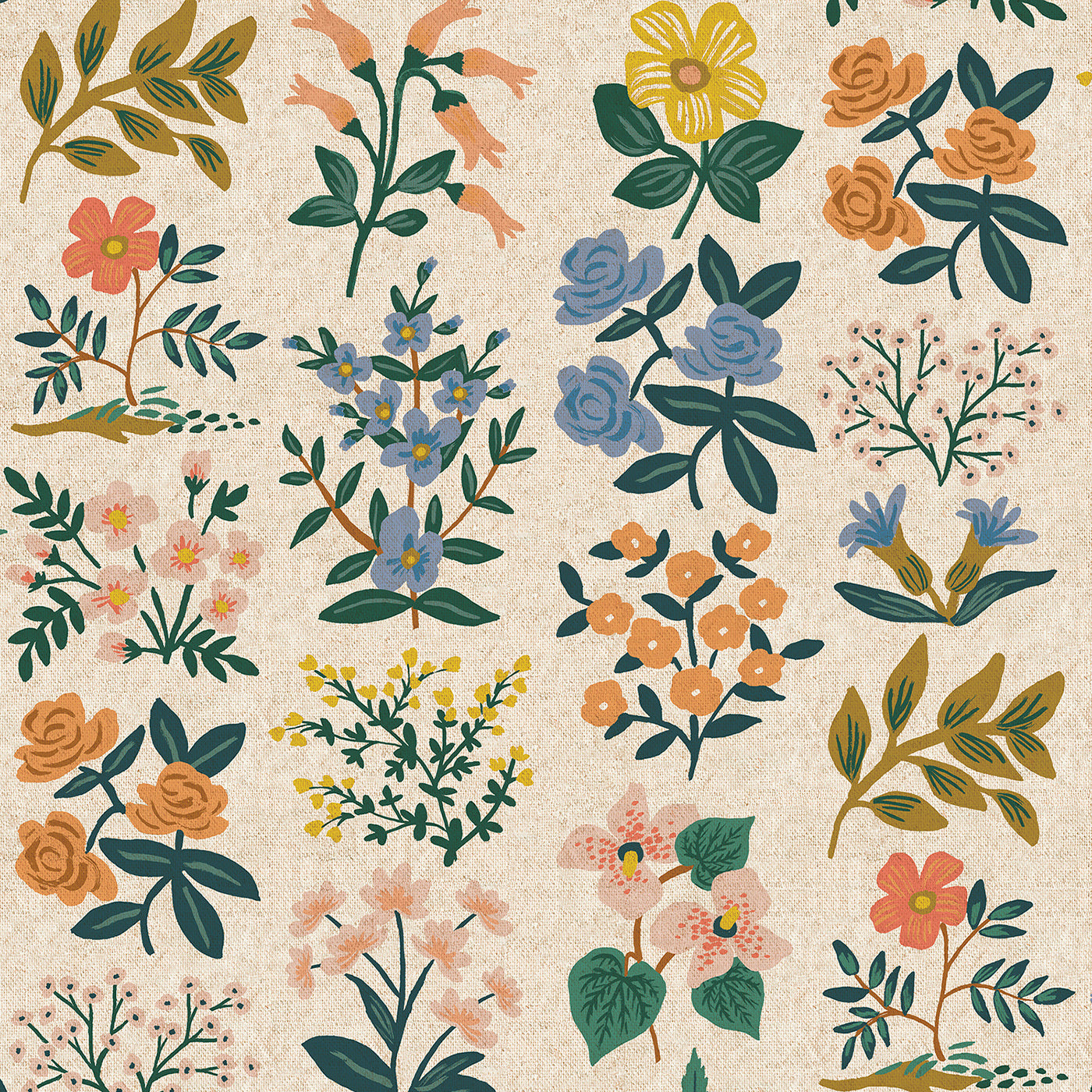 Meadow - Wildflower Field in Natural | Canvas