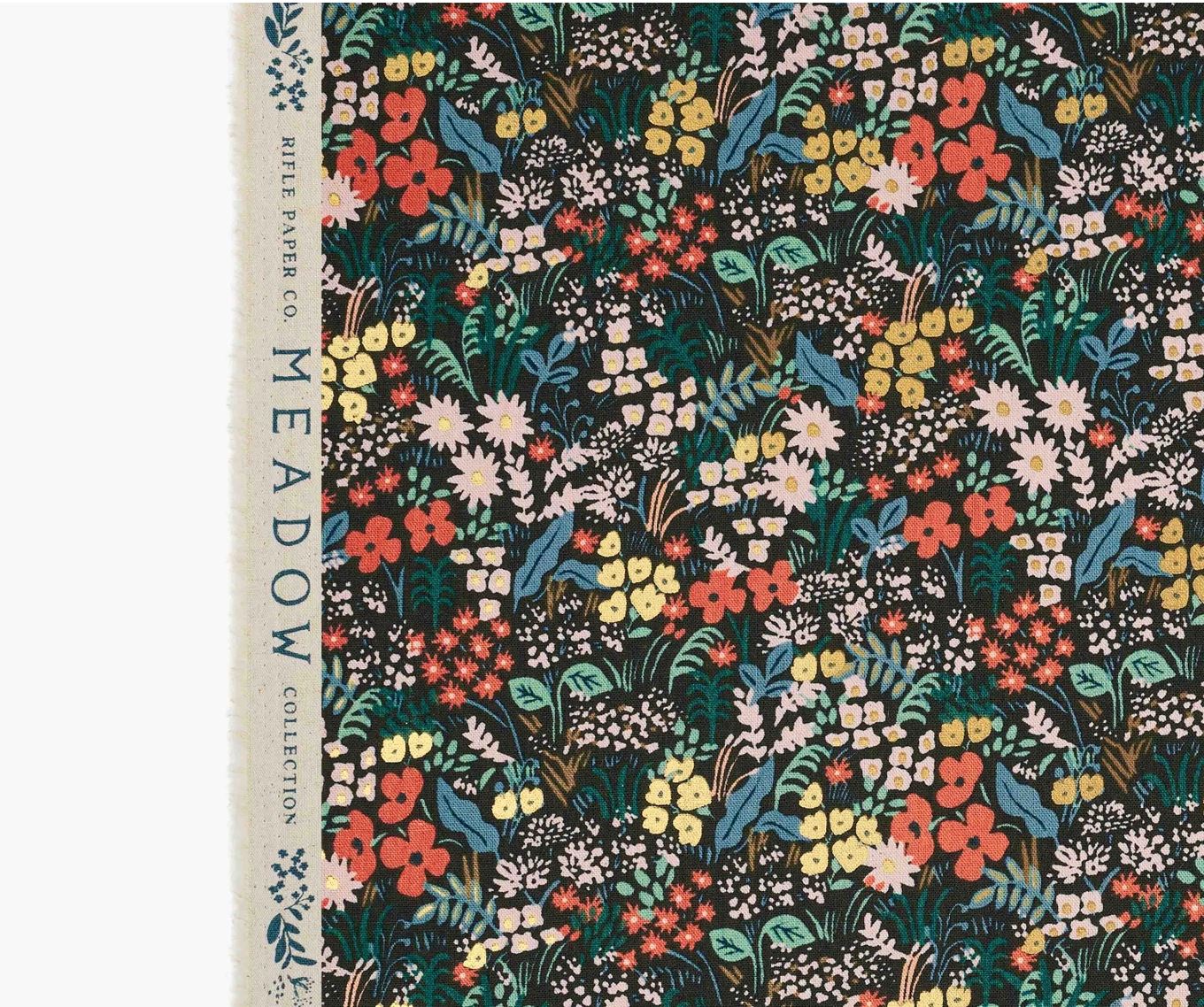 Meadow - Meadow in Black Metallic | Unbleached Canvas