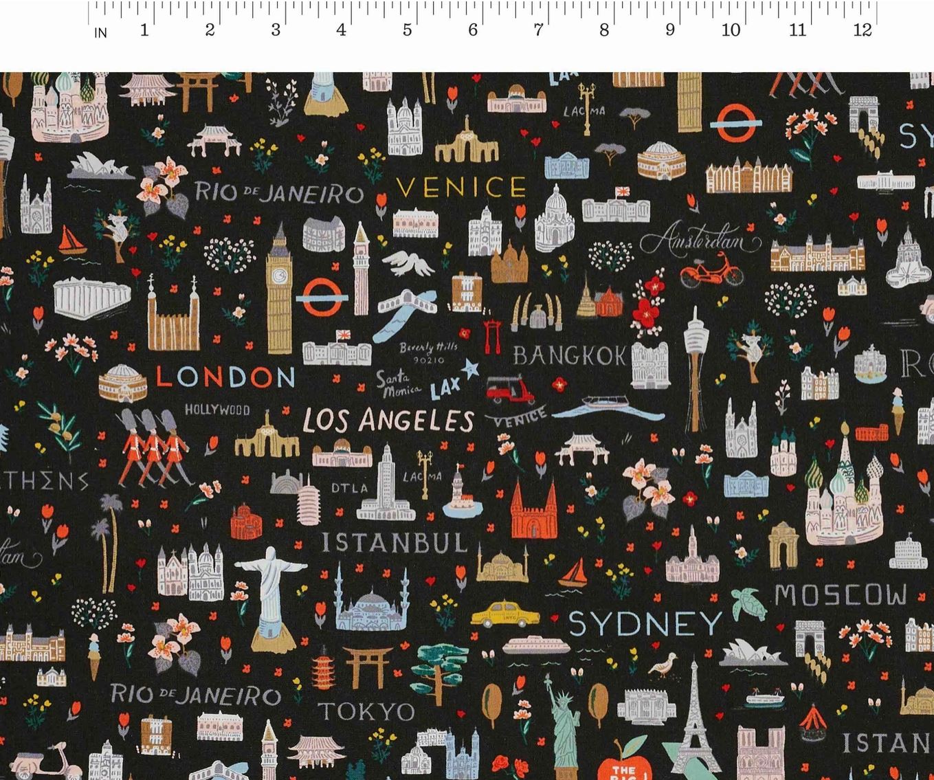 Bon Voyage - World Traveler in Black