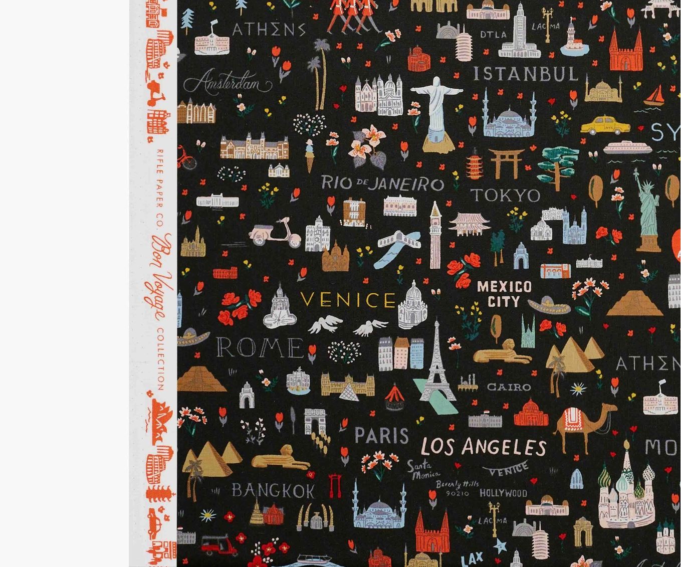 Bon Voyage - World Traveler in Black