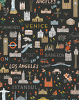 Bon Voyage - World Traveler in Black