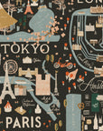 Bon Voyage - City Guide in Black | Unbleached Canvas