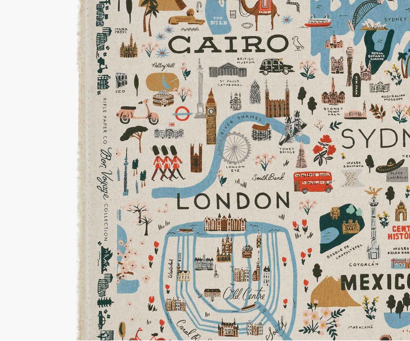Bon Voyage - City Guide in Natural | Unbleached Canvas