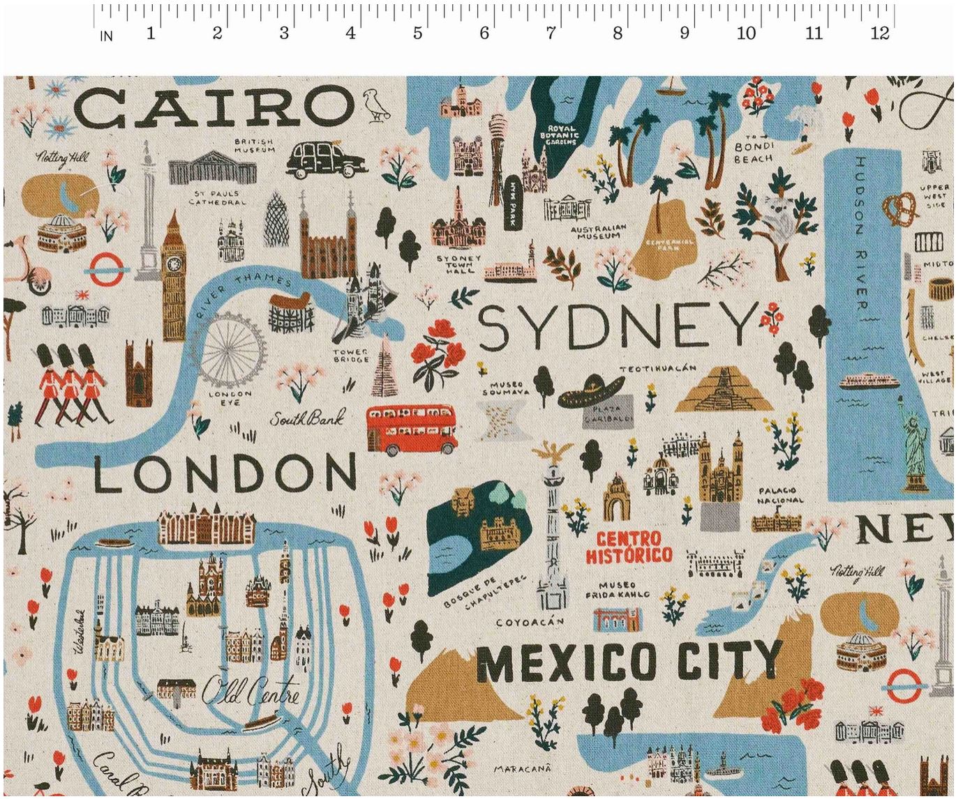 Bon Voyage - City Guide in Natural | Unbleached Canvas