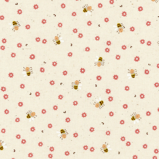 Bees in Red | Oxford Cotton