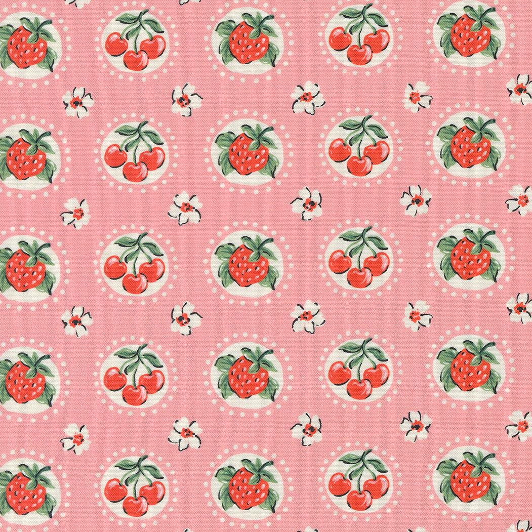 Julia - Strawberry in Carnation | Quilting Cotton