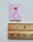 Finger Heart & XOXO | Sewing Label