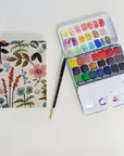 Handmade Mini Watercolor Sketchbook | Herbal Garden in Natural - LIMITED EDITION