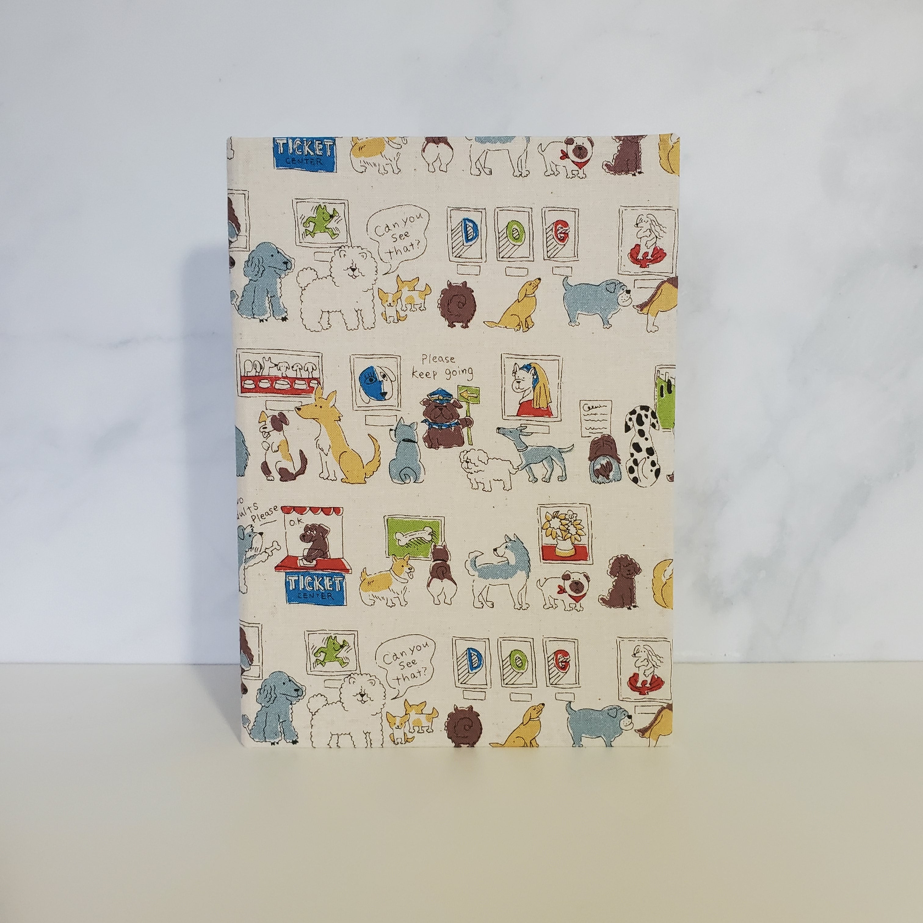 Hardcover Casebound Midori One Page a Day Note Book | A5 | Gallery Dog in Cream