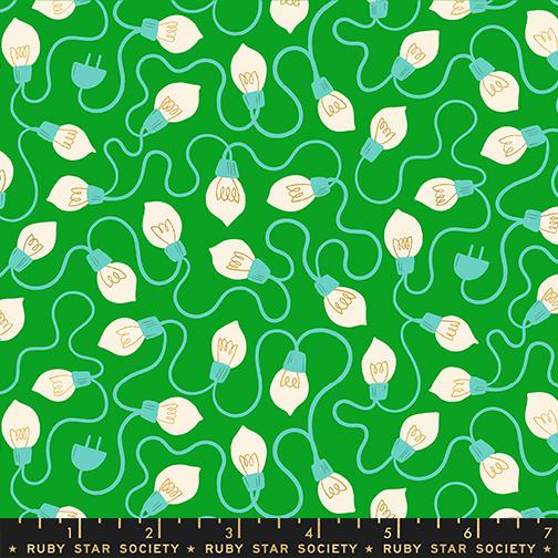 Merry Happy - High Strung in Verdant Metallic | Quilting Cotton