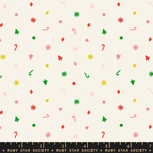 Merry Happy - Christmas Confetti in Multi | Quilting Cotton