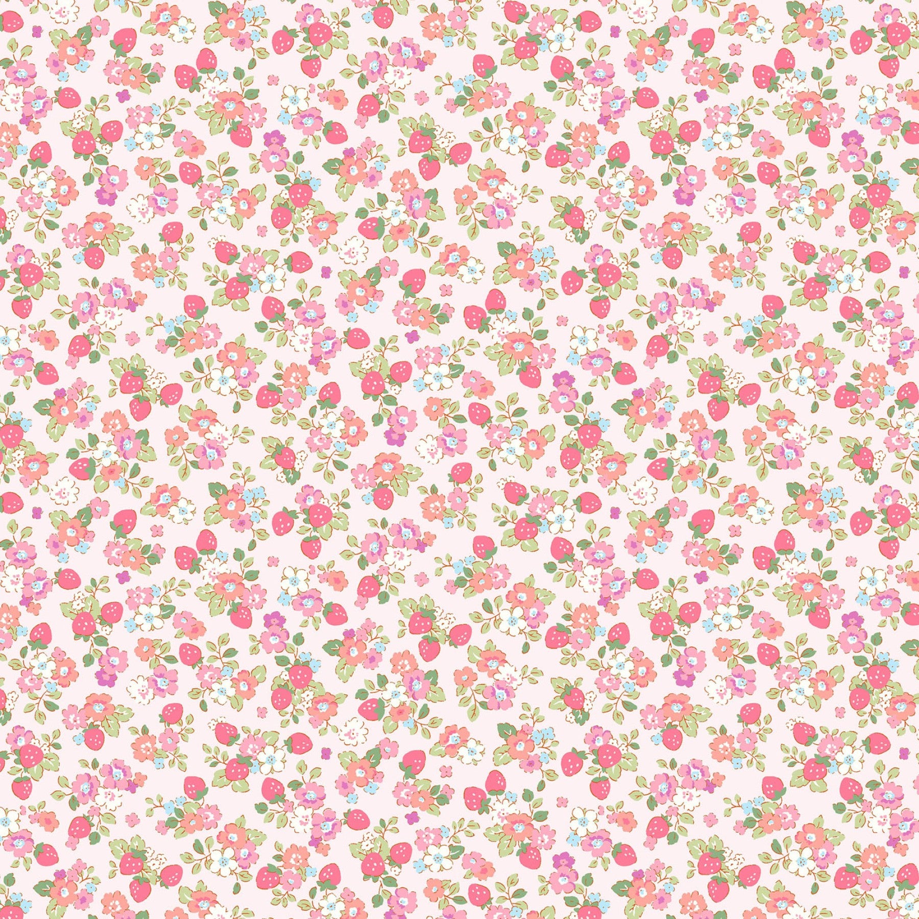 Find Me - Mini Floral in Pink | Broadcloth Cotton