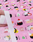 Wa Monogatari - Sushi Cat in Pink | Dobby Cotton