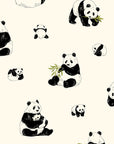 Pandas & Cats - Pandas in Natural | Oxford Cotton