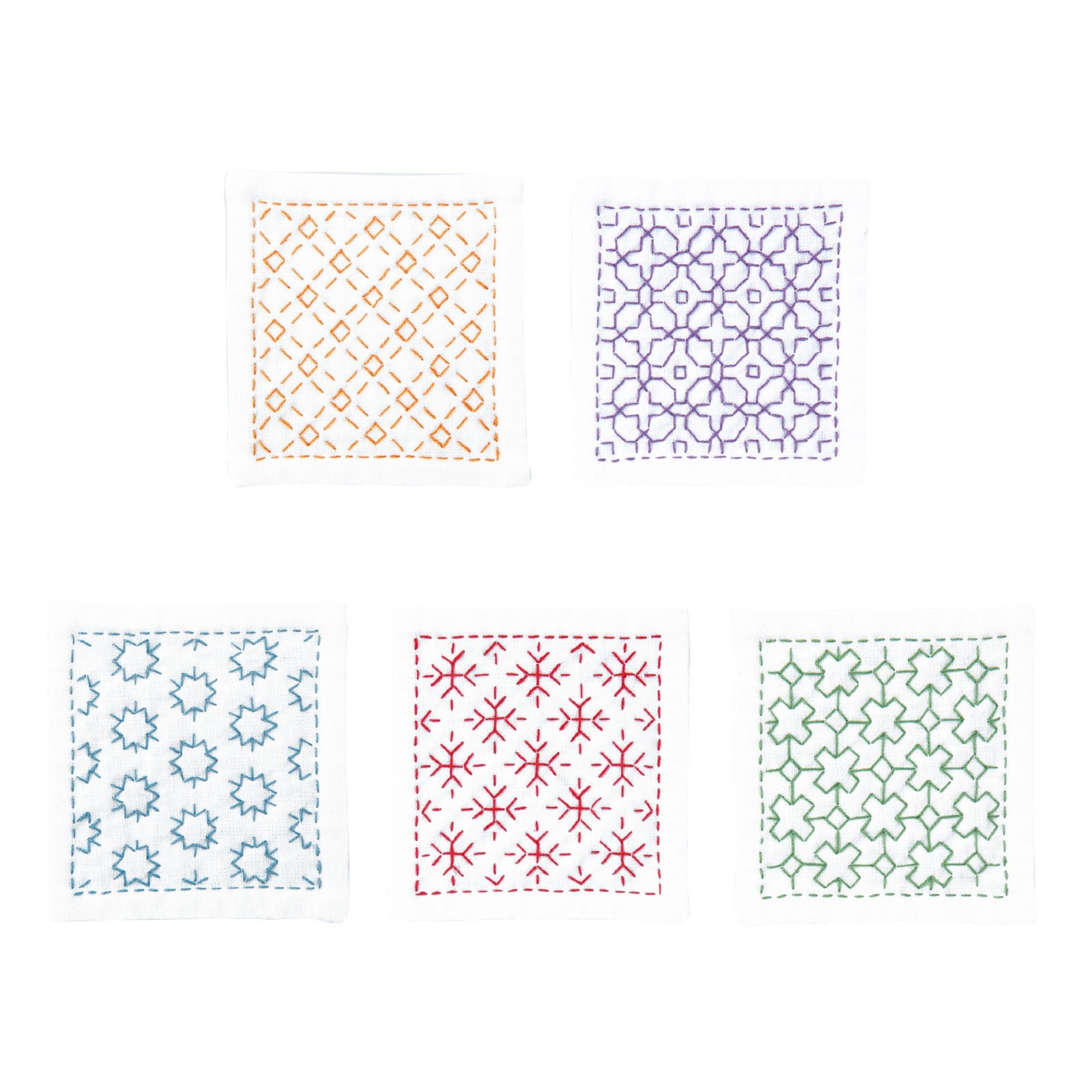 Olympus Sashiko Coaster Kit - Hitome-zashi (White)