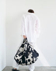 Echino 2025 Nekonoe - Large Print Cats Black | Linen Cotton Canvas