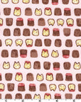 Animal Bread Cat Canelé in Pink | Oxford Cotton