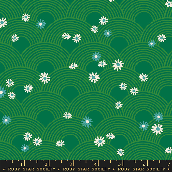 Rise and Shine - Meadow in Evergreen | Quilting Cotton