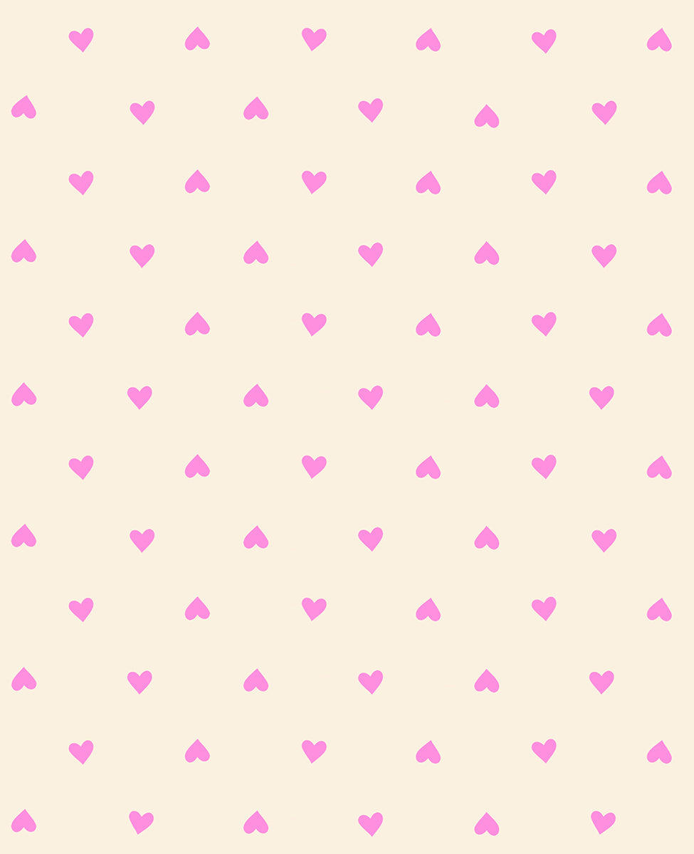 Trinketry - Hearts in Neon Pink | Quilting Cotton