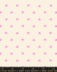 Trinketry - Hearts in Neon Pink | Quilting Cotton