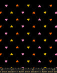 Trinketry - Hearts in Black | Quilting Cotton