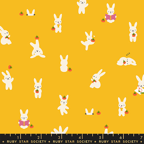 Persimmon - Bun E. and Simmy in Dandelion | Quilting Cotton