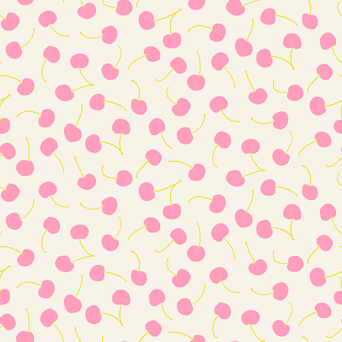 Sugar Cone - Cherries in Flamingo | Quilting Cotton